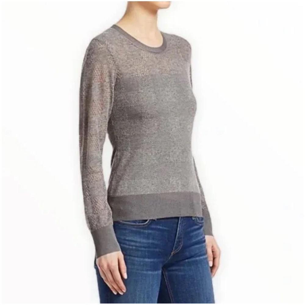 Rag & Bone Gray Charlotte Crew Sweater Sz S